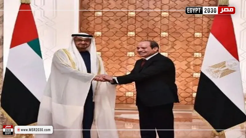 السيسي ورئيس الإمارات