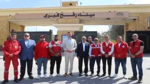 تفاصيل زيارة وزير التجارة والتعاون الإنمائي الهولندي شمال سيناء وتفقده للجانب المصري من معبر رفح