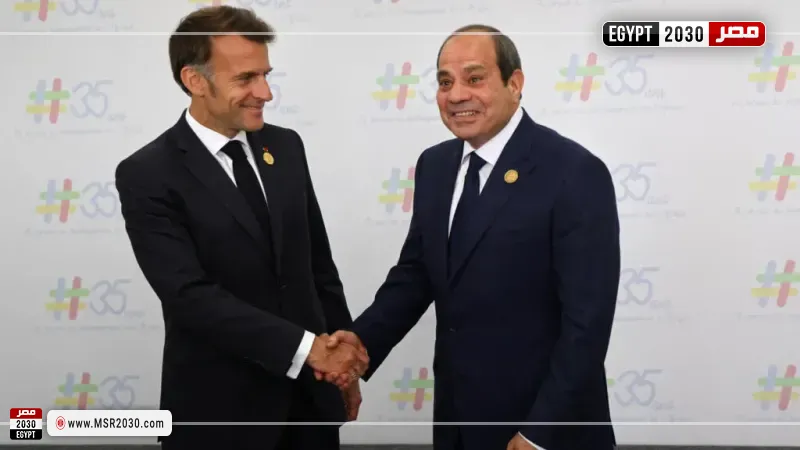 الرئيس السيسي وماكرون