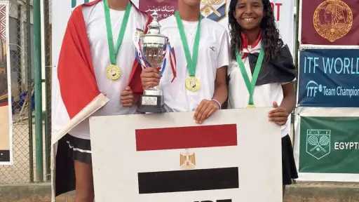 مصر تتوج ببطولة أفريقيا في تنس الناشئات.. وتتأهل للمونديال.. صور