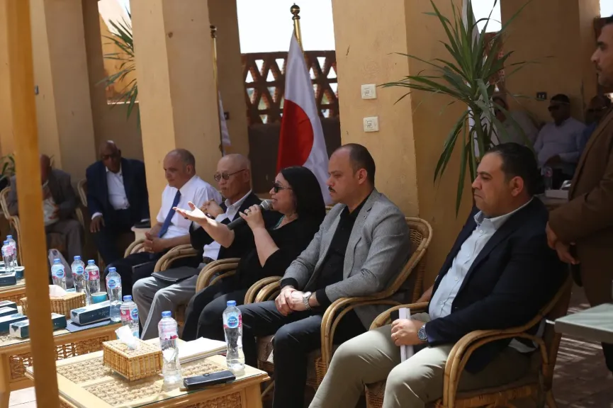 جانب من زيارة نائبة وزيرة التضامن الاجتماعي لمحافظة الوادي الجديد