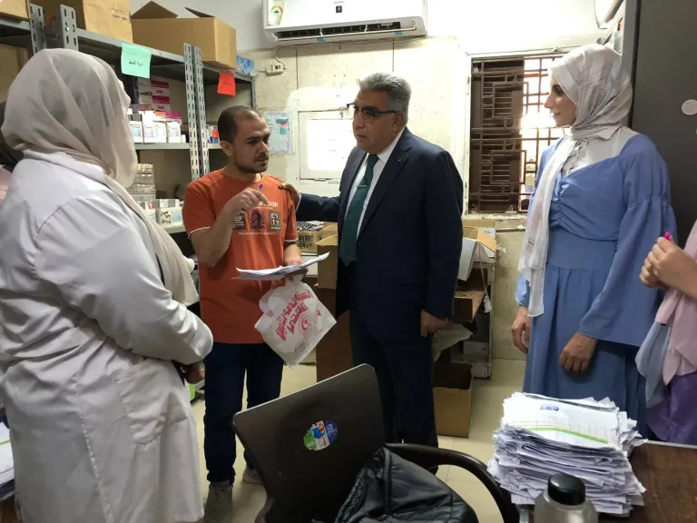 جانب من زيارة محافظ الدقهلية