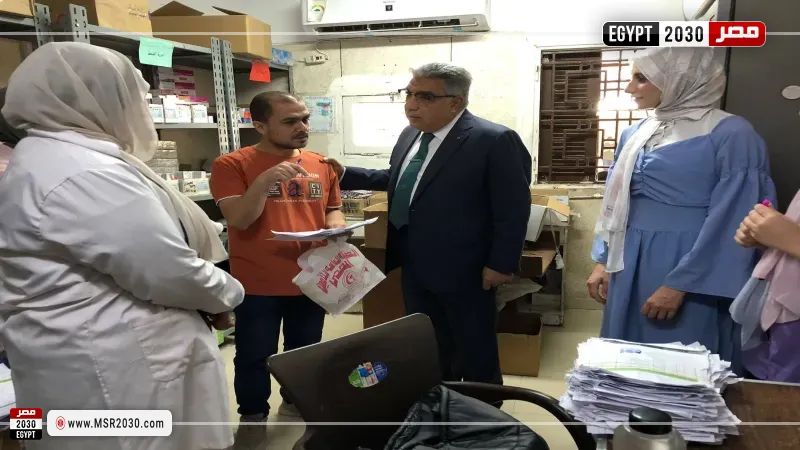جانب من زيارة محافظ الدقهلية