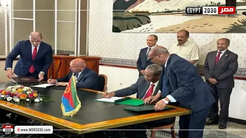جانب من توقيع الاتفاقية