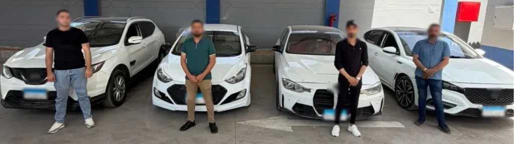 ضبط 4 سيارات ملاكي بالمنوفية بعد سيرهم برعونة واستعراضات خطرة على الطرق