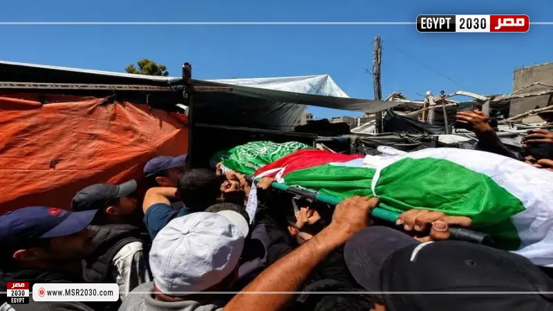 تشييع عز الدين الحداد في غزة بعد مقتله بغارة إسرائيلية