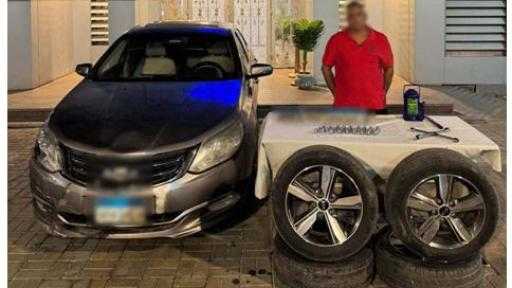 ضبط عاطل لاتهامه بسرقة إطارات سيارات بمدينة نصر
