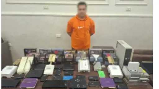 سقوط صاحب شبكة بث فضائي غير مرخص بالمنوفية... سقوط صاحب شبكة بث فضائي غير مرخص بالمنوفية لإعادة بث القنوات المشفرة