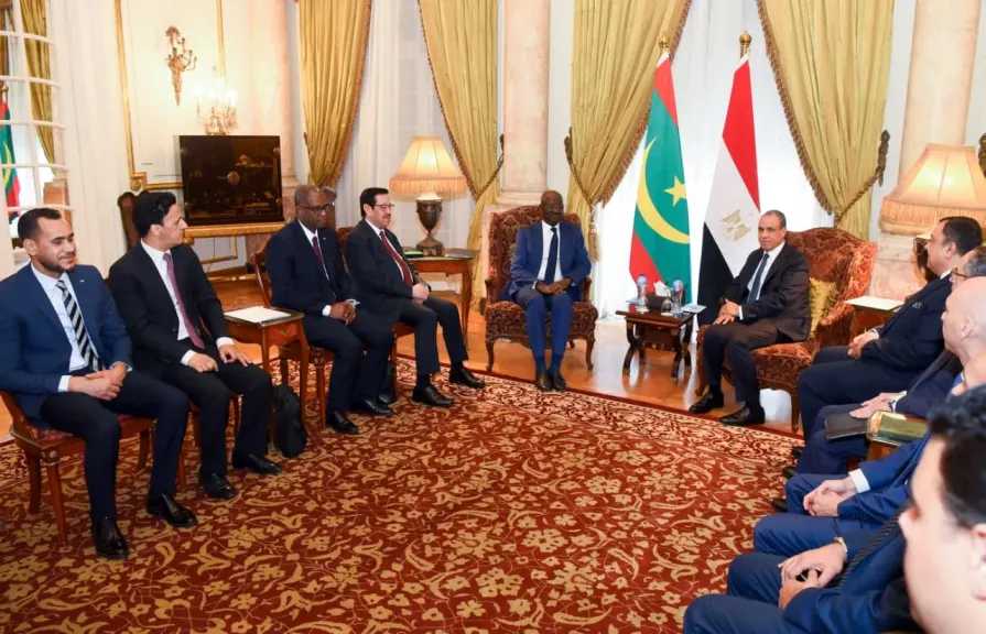 وزير الخارجية يعقد جلسة مباحثات مع نظيره الموريتاني لدعم التعاون الثنائي بين البلدين