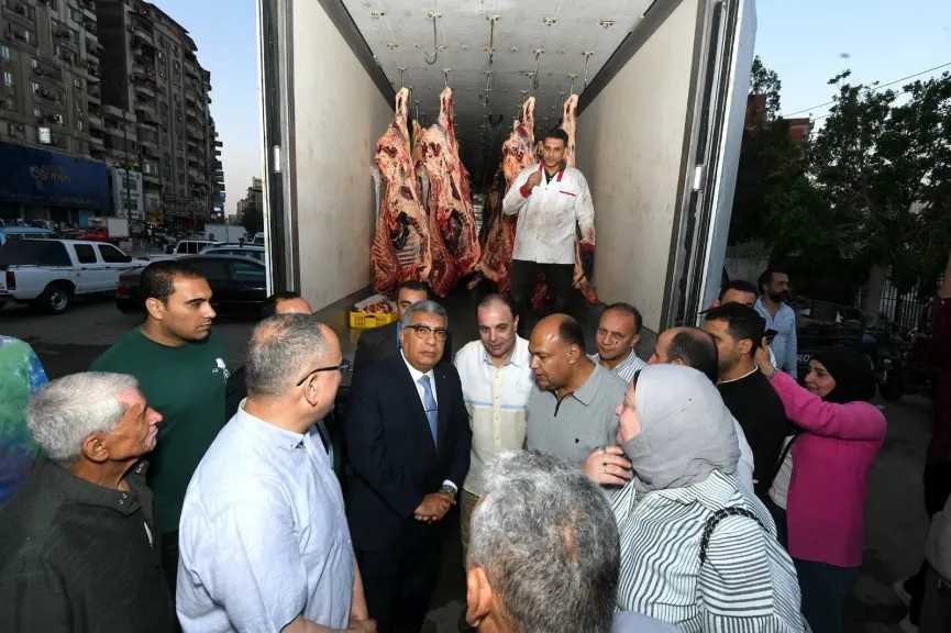 محافظ الدقهلية يدشن مبادرة الرئيس السيسي لتخفيض أسعار اللحوم تزامنا مع عيد الأضحى