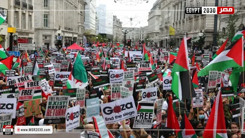 مظاهرات داعمة لفلسطين في بريطانيا