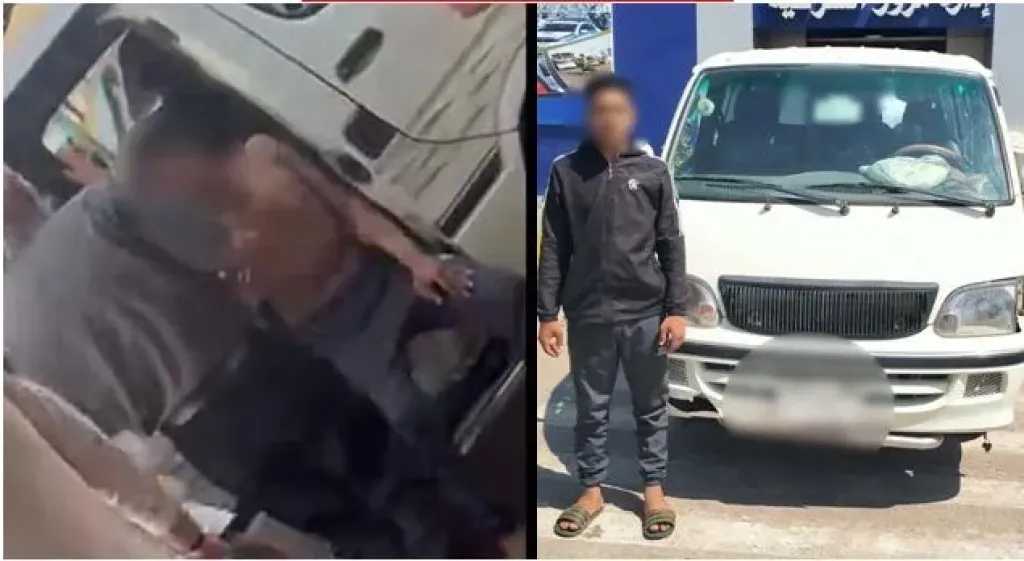 ضبط سائق ميكروباص ظهر في فيديو يتعدى على المواطنين داخل موقف بالشرقية