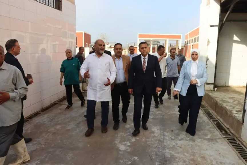 محافظ القليوبية يتفقد مجزر كفر سعد في أول أيام عيد الأضحى للاطمئنان على انتظام العمل