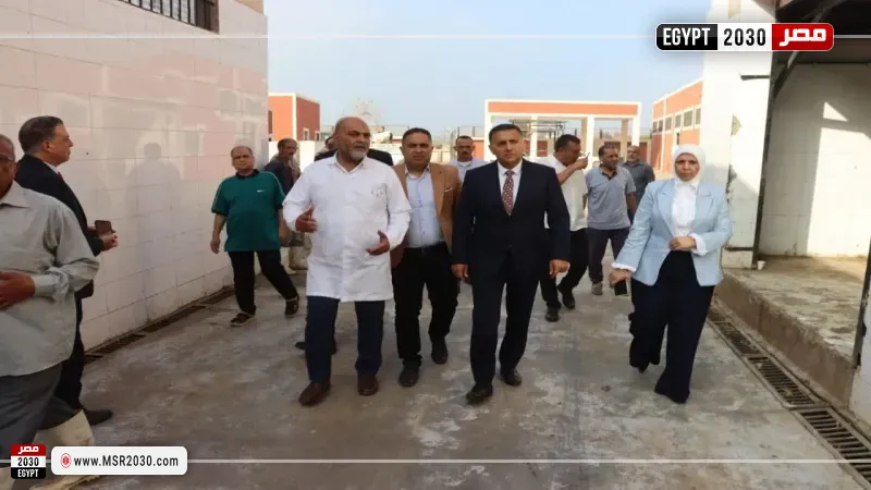 محافظ القليوبية يتفقد مجزر كفر سعد