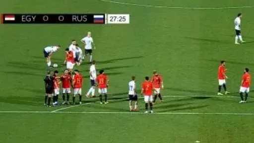 رتعادل سلبي بين مصر وروسيا في الشوط الأول..... رتعادل سلبي بين مصر وروسيا في الشوط الأول.. وحسام حسن يجري 3 تغييرات مبكرة