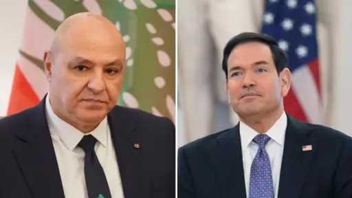 الرئيس اللبناني لروبيو: وقف إطلاق النار هو المدخل... الرئيس اللبناني لروبيو: وقف إطلاق النار هو المدخل الأساسي لأي خطوة أخرى
