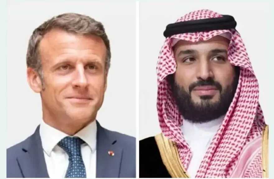 ولي العهد السعودي والرئيس الفرنسي يبحثان تطورات الأوضاع في المنطقة