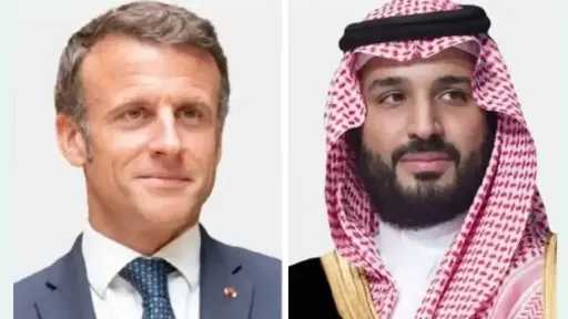 ولي العهد السعودي والرئيس الفرنسي يبحثان تطورات الأوضاع في المنطقة
