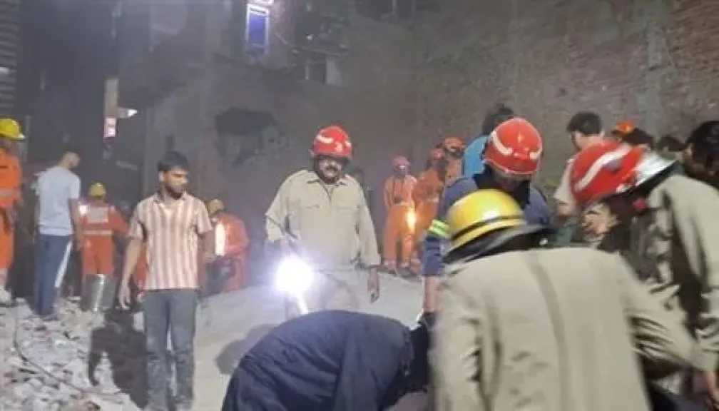 الهند: ارتفاع حصيلة الوفيات إثر انهيار مبني جنوب دلهي إلى 4 أشخاص