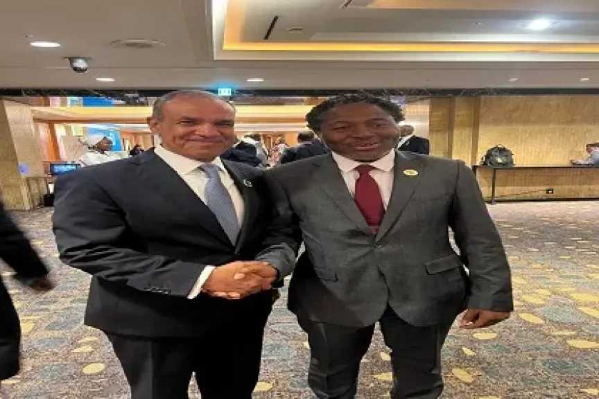 وزير الخارجية يلتقي نائب وزير الخارجية والتكامل الاقتصادي الدولي بجمهورية ليبيريا