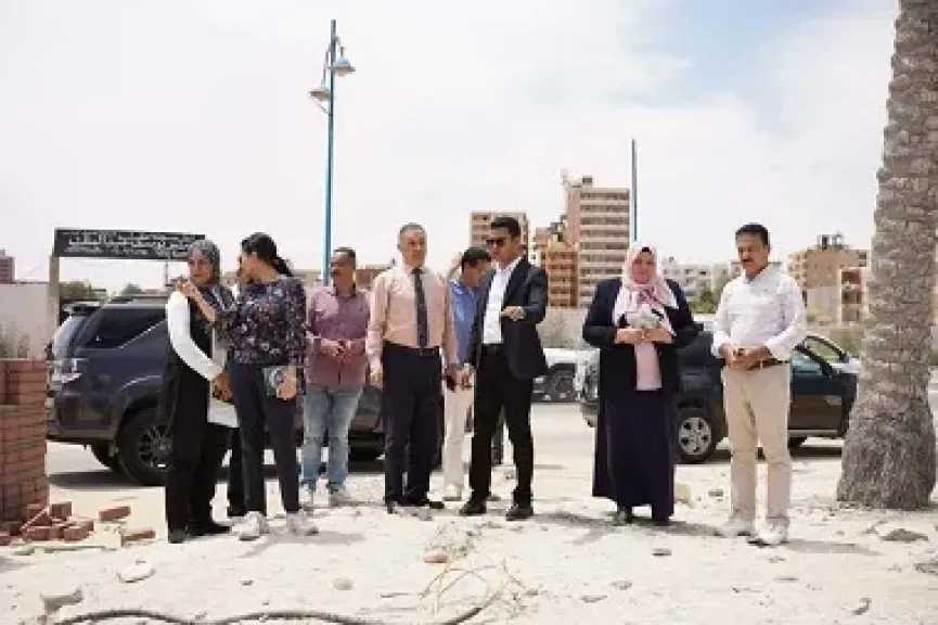 نائب محافظ مطروح يتفقد أعمال الانتهاء من تطوير كوبري روميل والكورنيش الشرقي