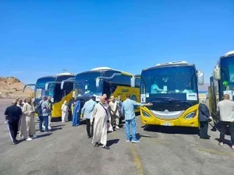 السياحة: بدء عودة حجاج الحج السياحي البري من الأراضي المقدسة إلى مصر
