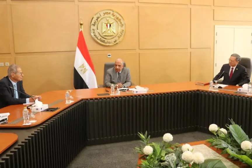 وزير الكهرباء خلال اللقاء