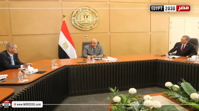 وزير الكهرباء خلال اللقاء