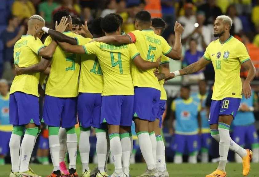 جيماريش يسجل الأول لمنتخب البرازيل بمرمى مصر.. فيديو