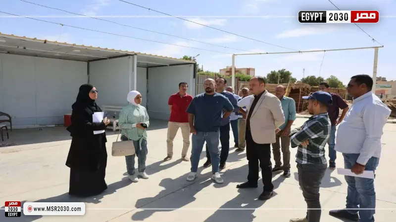 جانب من جولة نائب محافظ الوادى الجديد
