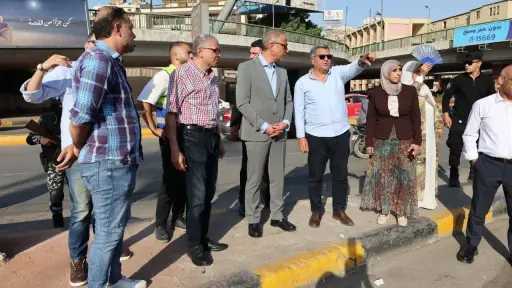 محافظ الجيزة يتابع أعمال صيانة ورفع كفاءة مطلع... محافظ الجيزة يتابع أعمال صيانة ورفع كفاءة مطلع كوبري أكتوبر بحي الدقي