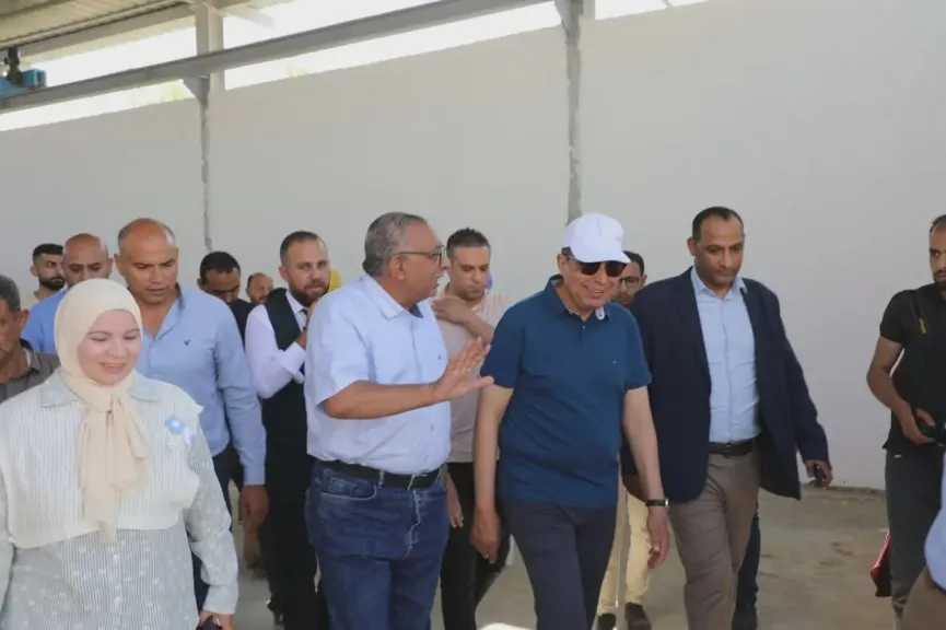 محافظ المنيا يتفقد الأعمال الإنشائية لمحطات تنقية المياه بقرى الظهير الصحراوي بسمالوط