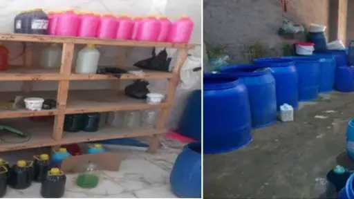 ضبط مصنع منظفات بدون ترخيص بالقاهرة وبداخله 15... ضبط مصنع منظفات بدون ترخيص بالقاهرة وبداخله 15 طن مواد مجهولة ومنتهية الصلاحية