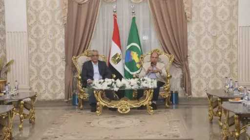 محافظ المنيا يستقبل وزير الإنتاج الحربي لمتابعة مشروعات... محافظ المنيا يستقبل وزير الإنتاج الحربي لمتابعة مشروعات المرحلة الاولى لمبادرة «حياة كريمة»