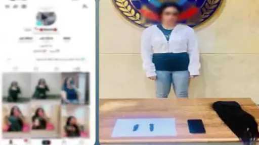 ضبط بلوجر شهيرة بأكتوبر لنشر فيديوهات خادشة للحياء... ضبط بلوجر شهيرة بأكتوبر لنشر فيديوهات خادشة للحياء وحيازة الحشيش