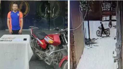 ضبط عاطل سرق دراجة نارية أمام مسجد في بنها