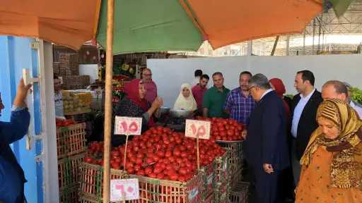 محافظ الدقهلية يتفقد سوق طلخا الحضاري ويشدد على منع عودة الباعة الجائلين للشوارع