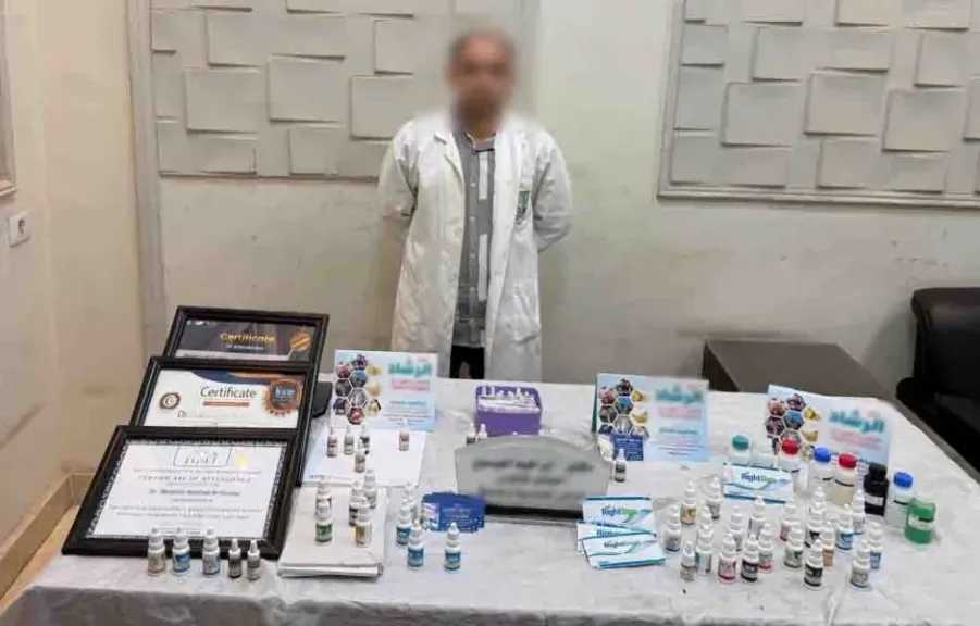 ضبط منتحل صفة طبيب بالدقي وإغلاق عيادة غير مرخصة لإدارة نشاط طبي وهمي