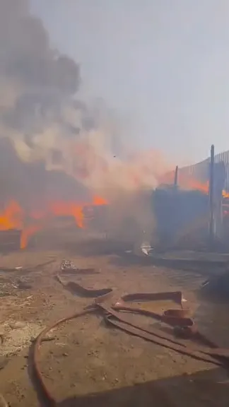 حريق يلتهم منزل بمصر القديمة 