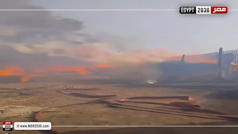 حريق يلتهم منزل بمصر القديمة 