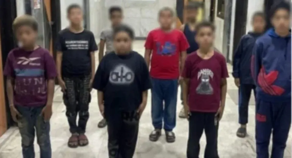 ضبط 11 طفلً  بسبب أعمال التسول 