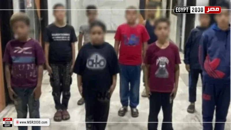 ضبط 11 طفلً  بسبب أعمال التسول 