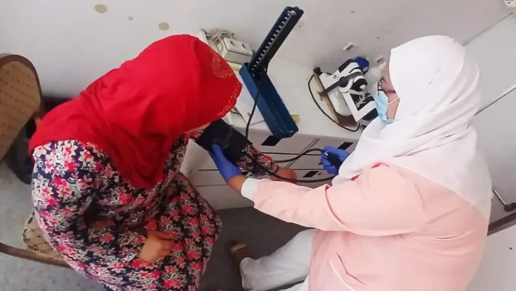 جانب من القافلة الطبية 