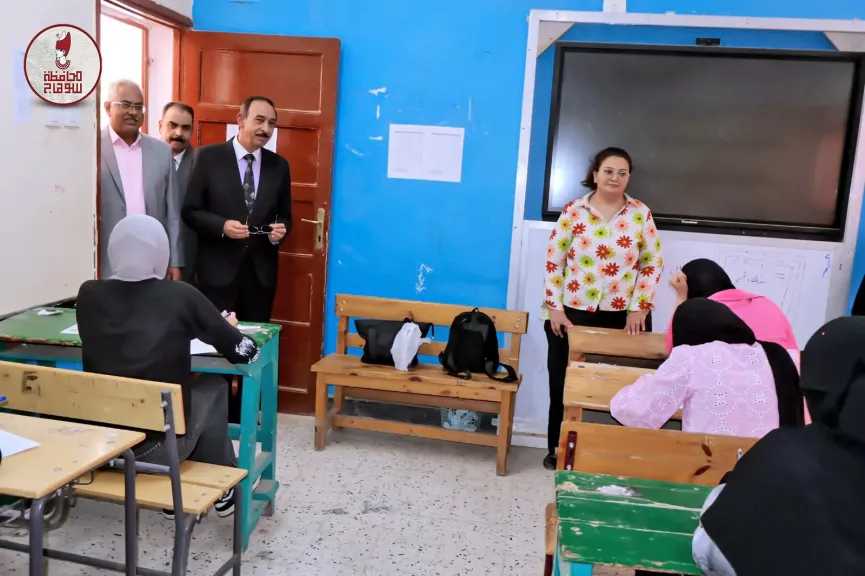 محافظ سوهاج يتفقد لجان امتحانات الثانوية العامة ويشدد على توفير كافة سبل الراحة داخل اللجان