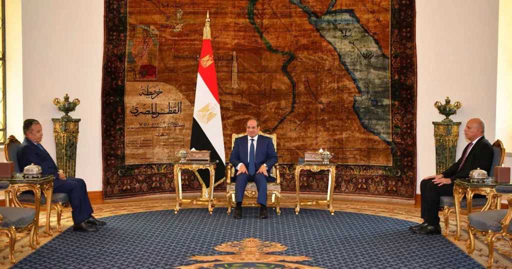 السيسي يستقبل المرشح لمنصب الأمين العام لجامعة الدول العربية