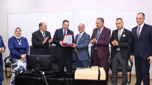 محافظ دمياط يتفقد مشروعات كلية الهندسة بجامعة حورس محافظ دمياط يتفقد مشروعات كلية الهندسة بجامعة حورس