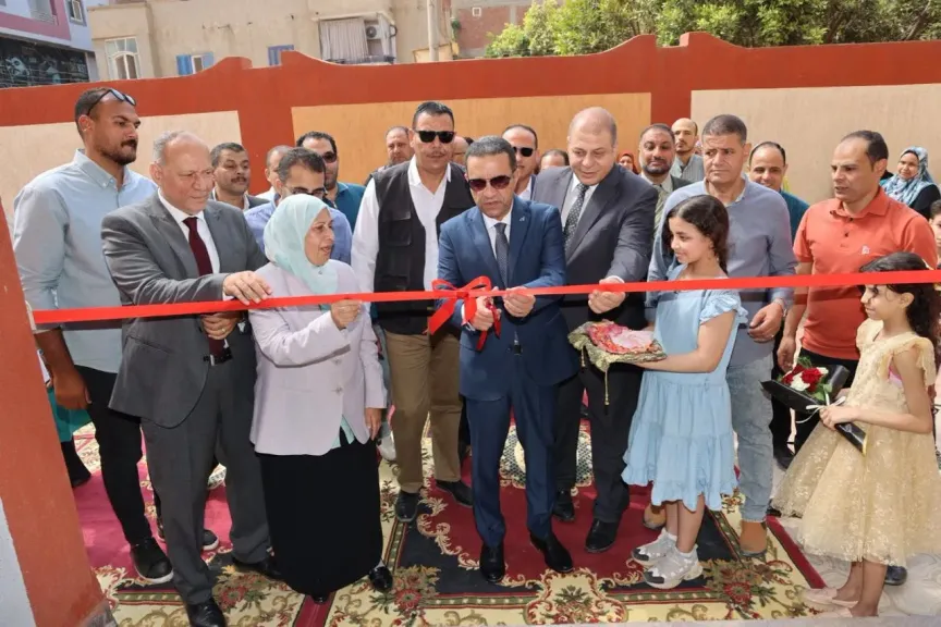 محافظ المنوفية يفتتح مدرستي الأزهار الإبتدائية وأم المؤمنين الإعدادية بنات