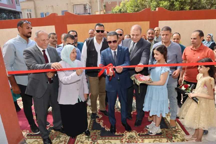 محافظ المنوفية يفتتح مدرستي الأزهار الإبتدائية وأم المؤمنين الإعدادية بنات ضمن احتفالات بالعيد القومي للمحافظة
