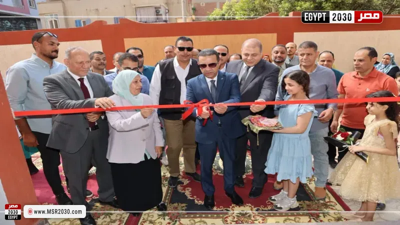 محافظ المنوفية يفتتح مدرستي الأزهار الإبتدائية وأم المؤمنين الإعدادية بنات