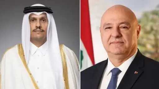 قطر: اتصال رباعي مع رئيس لبنان استعرض جهود... قطر: اتصال رباعي مع رئيس لبنان استعرض جهود تعزيز الالتزام بوقف إطلاق النار